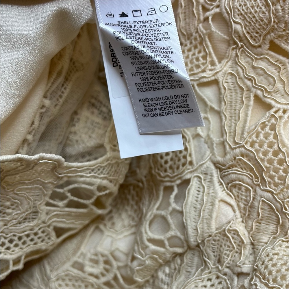 Dress The Population NWT Avianna Rose Lace Dress in Cream - Picture 6 of 6